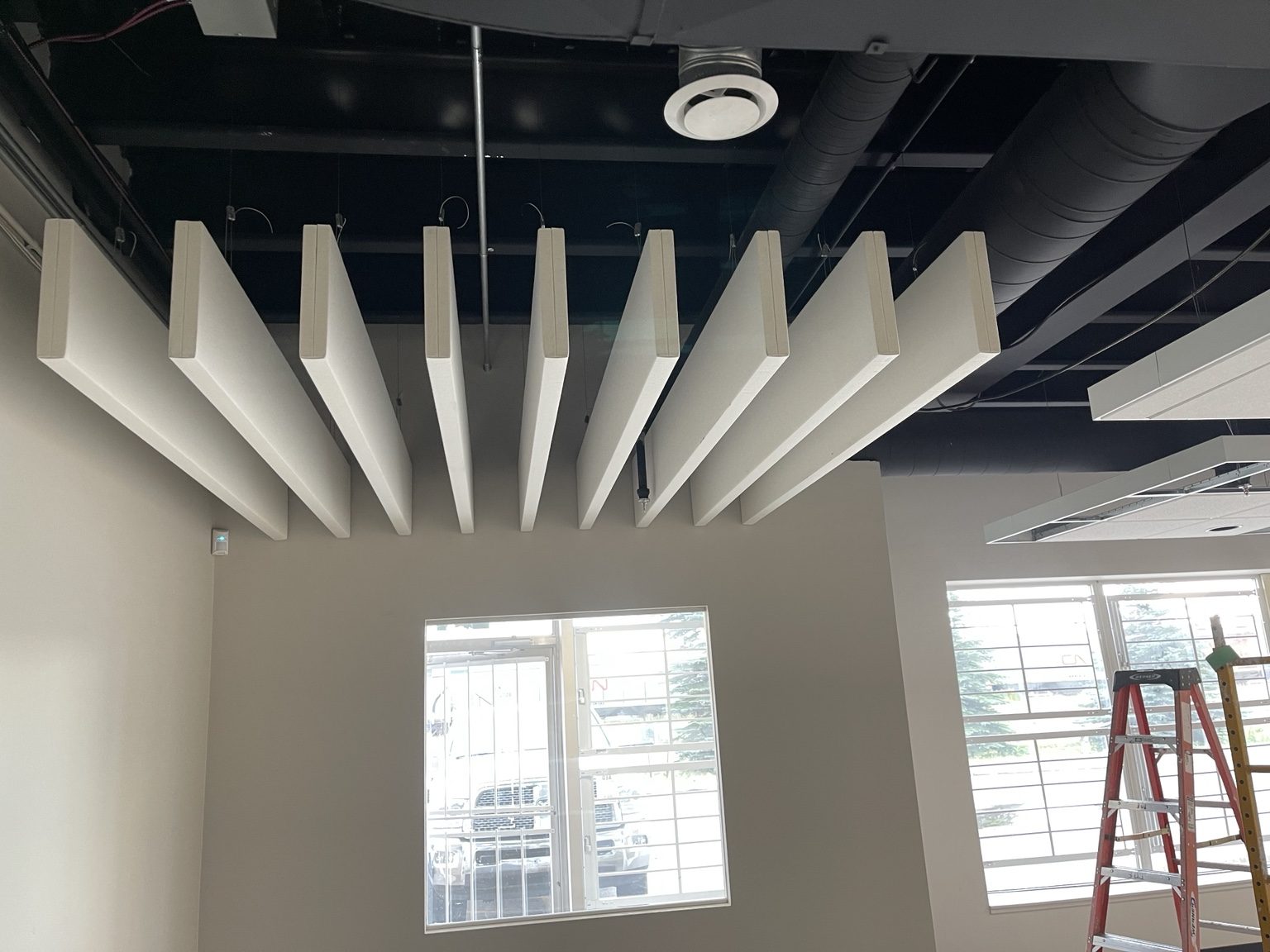 Acoustic ceiling baffles